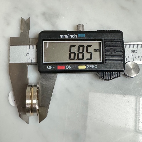 (New) Stainless Steel Two-Tone Flat with Center Accent Groove Ring Size 8.5 - Picture 6 of 7